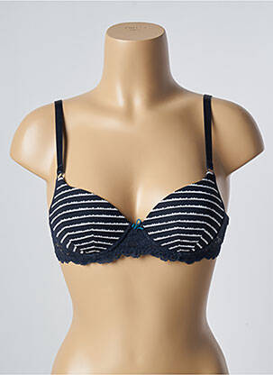 Sutien efect material satinat top sutien modelat albastru PASSIONATA femeie