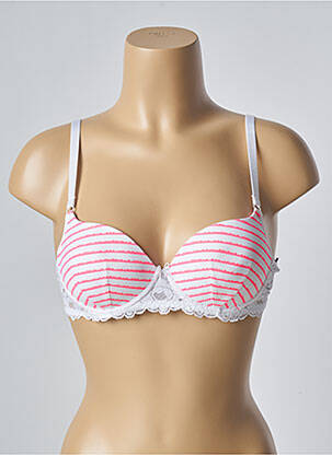 Sutien efect material satinat top sutien modelat alb PASSIONATA femeie