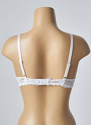 Sutien efect material satinat top sutien modelat alb PASSIONATA femeie