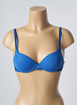 Sutien efect material satinat top sutien modelat albastru PASSIONATA femeie