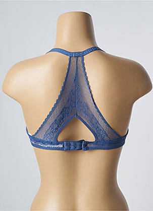 Sutien efect material satinat top sutien modelat albastru PASSIONATA femeie