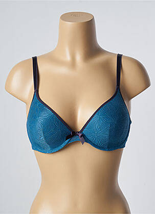 Sutien efect material satinat top sutien modelat albastru PASSIONATA femeie