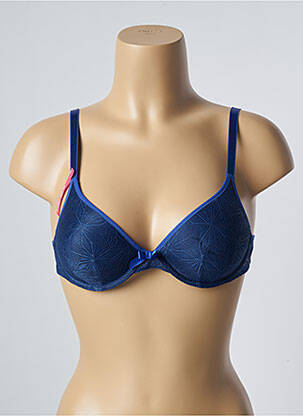 Sutien efect material satinat top sutien modelat albastru PASSIONATA femeie