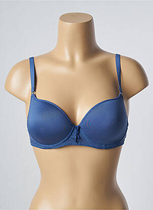 Sutien efect material satinat top sutien modelat albastru PASSIONATA femeie