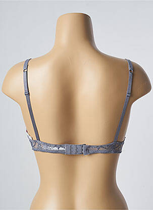 Sutien efect material satinat top sutien push-up gri PASSIONATA femeie