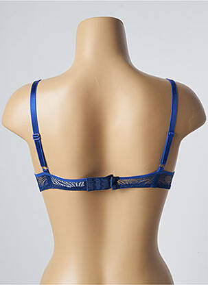 Sutien efect material satinat top sutien push-up albastru PASSIONATA femeie