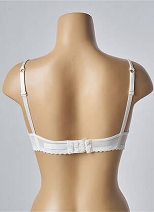 Sutien efect material satinat top sutien push-up alb PASSIONATA femeie