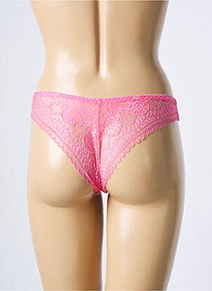 Tanga finisaj dantelă roz ROSA JUNIO femeie