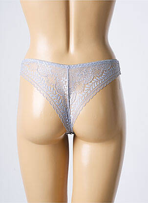 Tanga finisaj dantelă gri ROSA JUNIO femeie