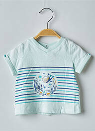 Tricou închidere presată mâneci scurte albastru SERGENT MAJOR garcon