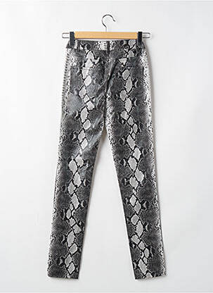 Pantalon slim talie elastică gri MET femeie