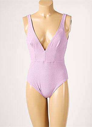 Costum de baie dintr-o singură piesă elasticitate violet PRINCESSE TAM-TAM femeie