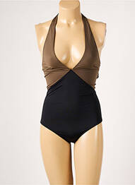 Costum de baie dintr-o singură piesă elasticitate top triunghiuri verde AUBADE femme