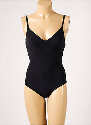 Costum de baie dintr-o singură piesă top triunghiuri top triunghiuri negru LOU femeie
