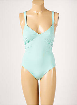 Costum de baie dintr-o singură piesă efect material satinat albastru PRINCESSE TAM-TAM femeie