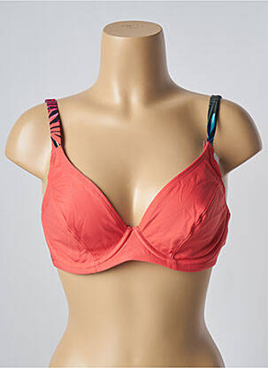 Sutien de costum de baie elasticitate sutien cupe întregi cu decolteu înalt portocalie BESTFORM femeie