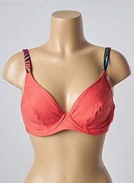 Sutien de costum de baie elasticitate sutien cupe întregi cu decolteu înalt portocaliu BESTFORM femme