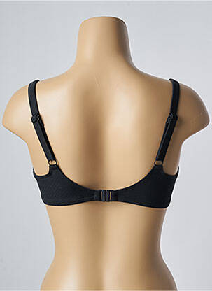 Sutien de costum de baie elasticitate sutien balconet cu decolteu înalt negru BESTFORM femeie