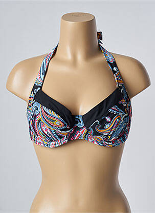 Sutien de costum de baie elasticitate negru BELCOR femeie