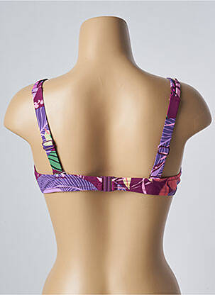 Sutien de costum de baie elasticitate sutien cupe întregi cu decolteu înalt violet BELCOR femeie