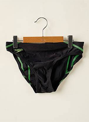 Slip de baie broderie negru SPEEDO băiat
