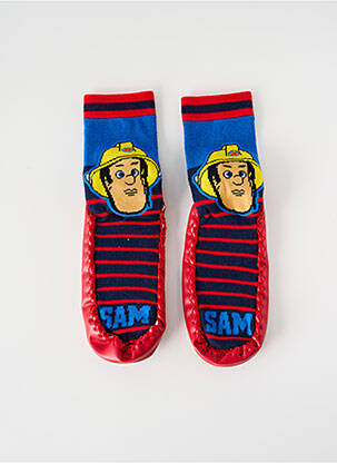 Papuci/Pantofi de casă roșu FIREMAN SAM băiat