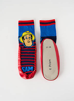 Papuci/pantofi de casă vârf rotund vârf rotund roșu FIREMAN SAM băiat