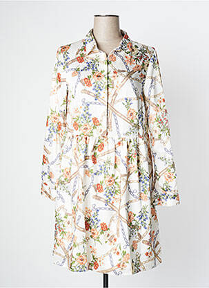 Rochie scurtă bej CAMAIEU femeie