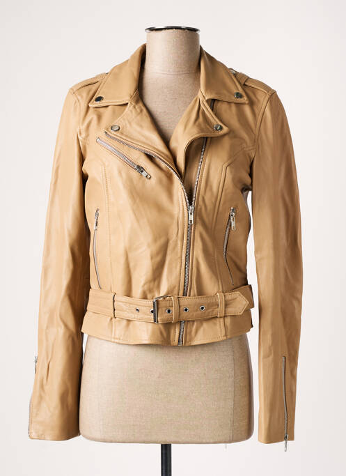 Geci din piele ecologică maro GOA femeie