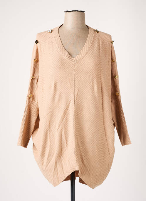 Pulover tunică bej ENZORIA femeie