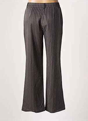 Pantalon larg închidere cu fermoar sub clapetă cu cârlig mărime normală gri SEASON femeie