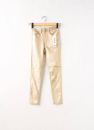 Pantalon slim galben MISS BON femeie