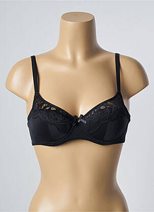 Sutien efect material satinat top sutien modelat negru FEMILET femeie