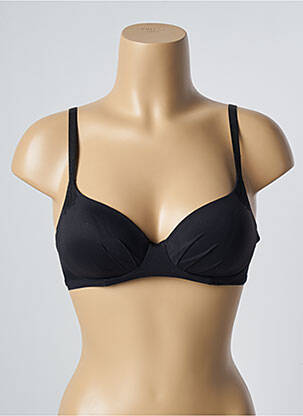 Sutien efect material satinat top sutien modelat negru FEMILET femeie