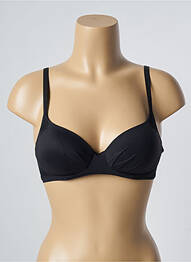 Sutien efect material satinat top sutien modelat negru FEMILET femme