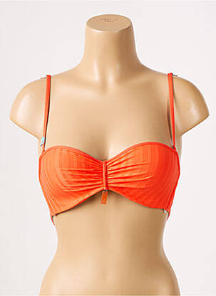 Sutien de costum de baie elasticitate sutien balconet cu decolteu înalt portocalie CHERRY BEACH femeie
