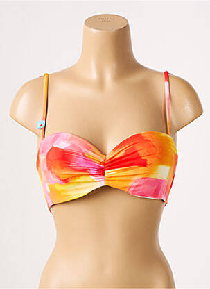 Sutien de costum de baie elasticitate top bentiță portocalie CHERRY BEACH femeie