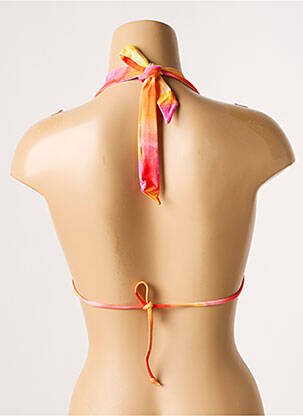 Sutien de costum de baie elasticitate top triunghiuri portocalie CHERRY BEACH femeie