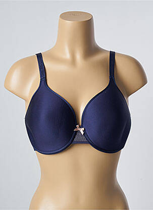 Sutien efect material satinat top sutien modelat albastru CHANTELLE femeie