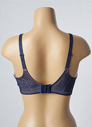 Sutien efect material satinat top sutien modelat albastru CHANTELLE femeie