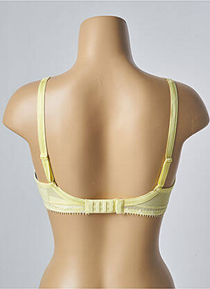 Sutien efect material satinat top sutien modelat galben CHANTELLE femeie
