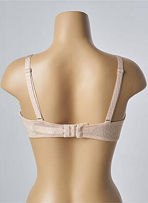 Sutien efect material satinat sutien cupe întregi cu decolteu înalt roz CHANTELLE femeie