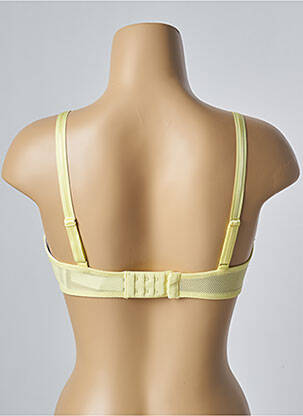 Sutien efect material satinat sutien cupe întregi cu decolteu înalt galben CHANTELLE femeie