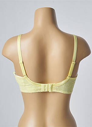 Sutien efect material satinat top sutien modelat galben CHANTELLE femeie