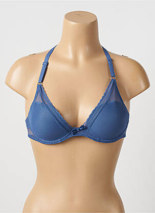 Sutien efect material satinat top sutien modelat albastru PASSIONATA femeie