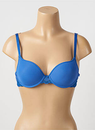 Sutien efect material satinat top sutien modelat albastru PASSIONATA femeie