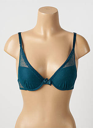 Sutien efect material satinat top sutien push-up verde PASSIONATA femeie
