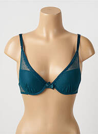 Sutien efect material satinat top sutien push-up verde PASSIONATA femme