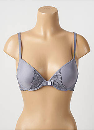 Sutien efect material satinat top sutien push-up gri PASSIONATA femeie