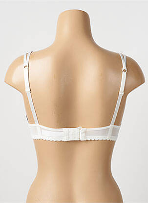 Sutien efect material satinat top sutien push-up alb PASSIONATA femeie